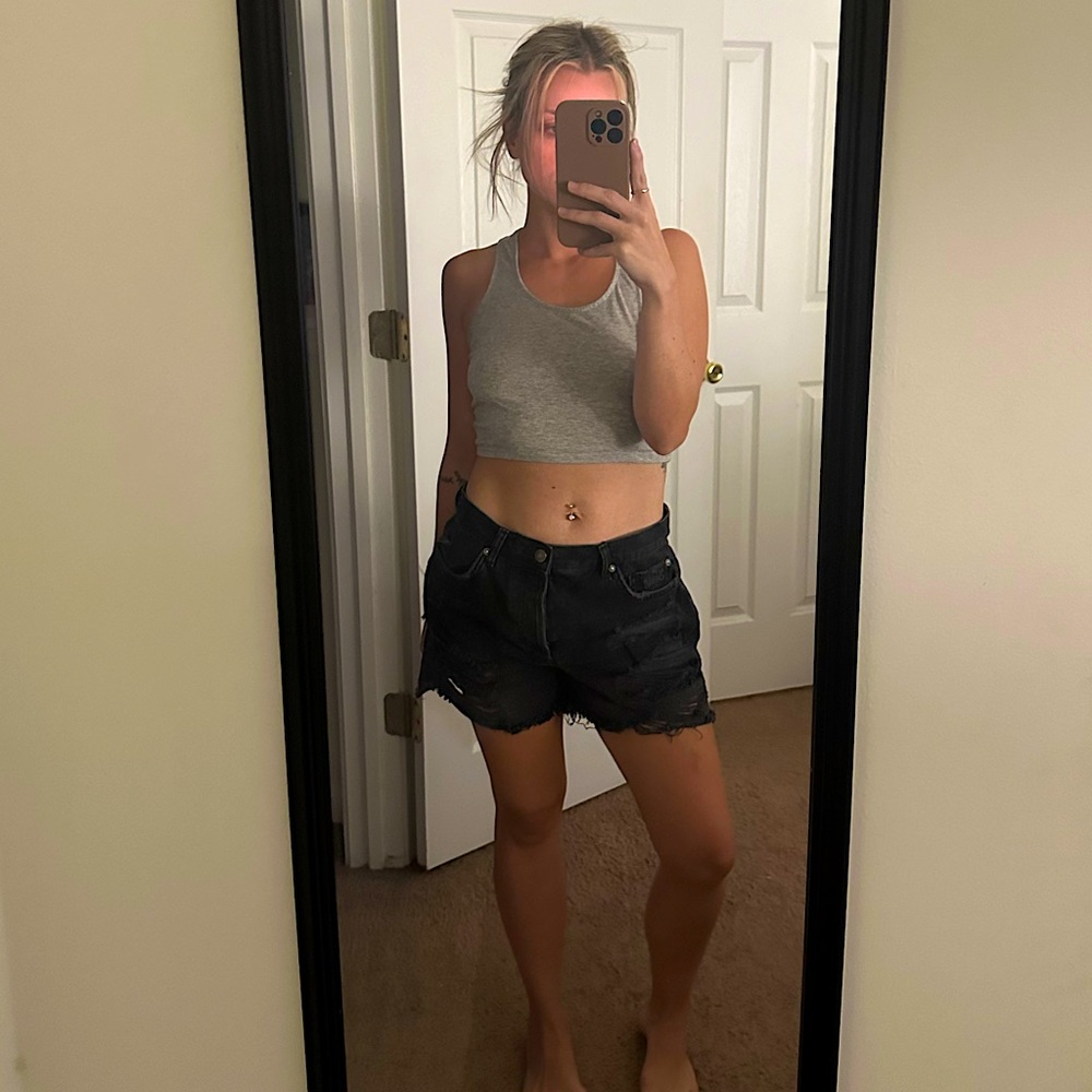 NWOT Free People mid rise cut off shorts